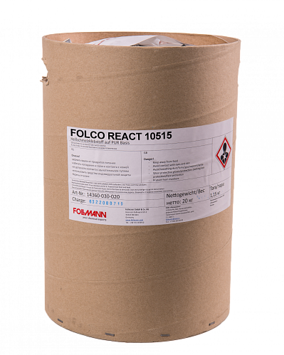 ПУР расплав FOLCO REACT 10515 для каширования (FLAT LAMINATION), 20 кг